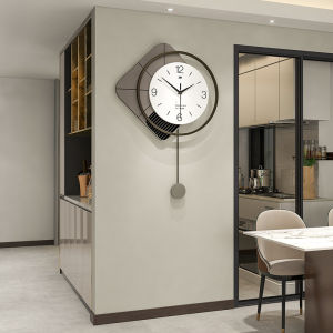 Minimalist Nordic Modern Quartz Swing Wall Clock Creative Mute Large Fashion Clocks Home Living Room Restaurant Entrance Decorative wall watch