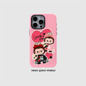 Lubbubu  Phone Case 15Promax 14ProIns Filin Two-In-One 13 Niche 12 Cartoon Original Female 11Pro Cute XSMax Full Cover Anti-Fall Protection