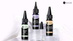 UR SUGAR 30ml Nude Rubber Base Gel No Wipe Top Coat Refill Package Big Volume Semi-permanent Varnish UV LED Nail Art Manicure