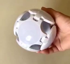 Đèn Led Năng Lượng Mặt Trời Tích 40W Đèn Năng Lượng Mặt Trời 4 Cánh Đuôi E27 Football UFO Lamp 4 Chế Độ Sáng