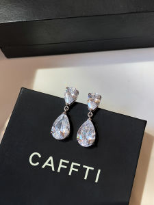 CAFFTI | Shiny 999 Sterling Silver Waterdrop Earrings
