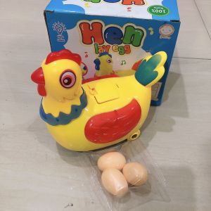 Mainan Bebek-Ayam Bertelur lampu LED dan Musik