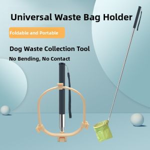 Dog Poop Scooper Waste Disposal Tool Easy to Use No Assembly Required Dog Poop Bag Holder Portable Dog Poop Bag Dispenser