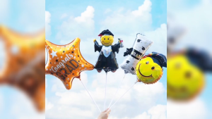 Mini Graduation Shape Balloon for Celebrating Graduations 3pcs /set 115