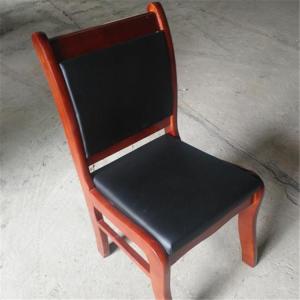 Soft Padded Office Chair Wooden Leather