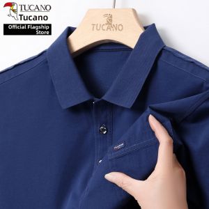 TUCANO | Summer Middle-aged Mens Short Sleeve Turn-down Collar Polo Shirt Loose Cotton