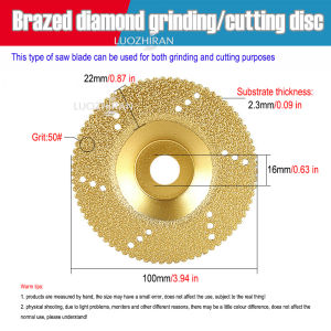 100mm Đĩa Cắt Kim Cương Hình Bát Hàn Hàn Mài Đánh Bóng Bánh Xe Cho Máy Mài Góc Phụ Kiện Dụng Cụ Điện