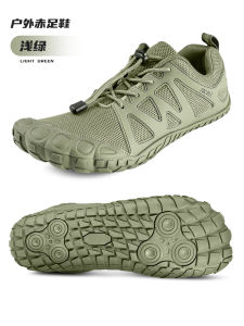 Mens Outdoor Shoes Summer Wide Head Barefoot Five-Toe Training Hiking Running Fitness Exercise Water Crossing Stream Free Soldier