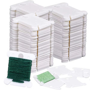 30/60pcs Plastic Embroidery Floss Bobbins Embroidery Floss Organizer for Cross Stitch Yarn Bobbin Winder for DIY Sewing Thread