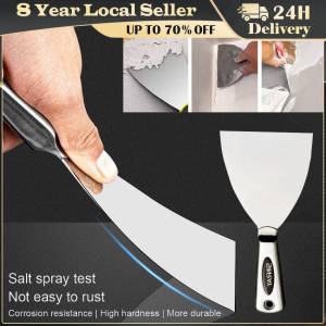 Stainless Steel Scraper Tool Joint Knife for Home Renovation and Cleaning Putty Knife Spackle Knife Multi-size Spatula Set 5pcs Dough Cutter BBQ Spatula Griddle Scraper Teppanyaki shovel Steak Shovel Pancake Flipper Pizza cutter