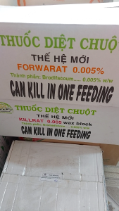Killrat 0.005 Hộp/2 Gói * 40g - Diệt Chuột Trong Mồi Đầu Tiên