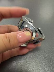 Tri Fidget Spinner Metal Hand Spinner with Steel Self-Lubricating Bearing Low Noise High Speed Focus Toy