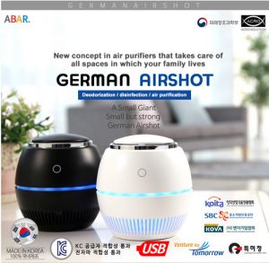 Acro-Solution German Airshot Omni USB Air Purifier/Deodorizer/Disinfectant (Made in Korea)