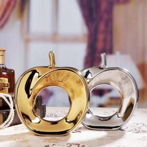 Home Ceramic Gold Plated Apple Modern Simple Decoration