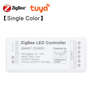 Tuya Zigbee 3.0 Smart LED Strip Controller RGB+CCT RGBW DC5-24V RGB CCT Single Color Dimmer Support Smart Life APP Voice Control