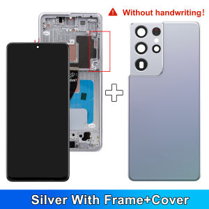 For Samsung S21 Ultra 5G G998B/G998B/DS AMOLED Screen with Frame LCD Display Touch Digitizer Assembly for Samsungy S21 Ultra
