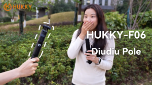 HUKKY F05/F06 Selfie Stick 1.7m Automatic Open Anti-pinch Tripod With Bluetooth Remote For Vlogging
