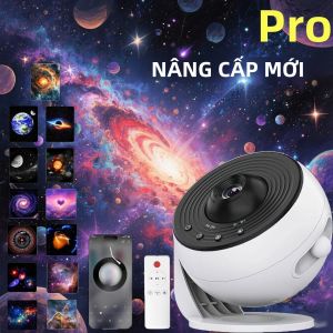 Máy Chiếu Galaxy Cho Phòng Ngủ Đèn Chiếu Sao Hành Tinh Tại Nhà Với Chức Năng Hẹn Giờ Bluetooth Dành Cho Trẻ Em Và Người Lớn Trang Trí Phòng Ngủ Đèn LED Đen