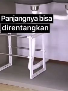 RAK PANCI BAWAH WASTAFEL DAPUR 2 SUSUN SERBAGUNA / KITCHEN RAK BUMBU RAK SEPATU MINIMALIS / RAK DAPUR RAK 2 SUSUN RAK SERBAGUNA RAK BUMBU TINGKAT RAK DAPUR PANCI MODERN RAK SHENAR