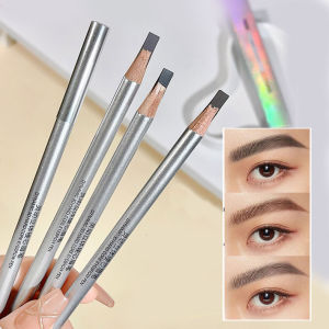 Dorisna 3 Color Eyebrow Pencil Waterproof Long Lasting Microblading Wooden Eyebrow Pen Cosmetic Black Gray Brown