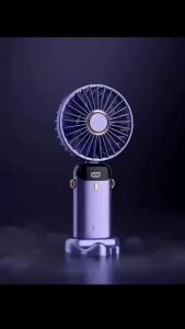 ✅100% Original Amazing Mini Fan Portable Rechargeable Digital-display Multi-gear Speed Handheld Hanging Neck Style