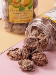 Hong Kong GOLDEN CROWN Ailaike American Ginseng Flavor Preserved Plum 135G Canned Dried Plum Candied Fruit Dried Fruit Plum Casual Snacks