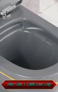 (L.Hệ Freeship) Bồn Cầu Liền Khối Cao Cấp MILOR Men Tuyết Nano Phủ Ceramic Xả Nước Xoáy Mạnh Nắp UF Chống Xước Rơi Êm - Bảo Hành Men Sứ 15 Năm