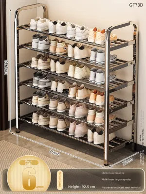 ZHUANJIAO | Space-saving Multi-level Compact Shoe Rack