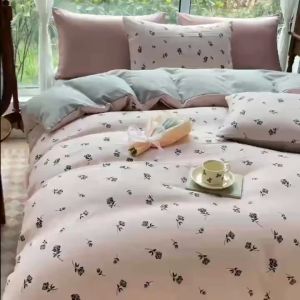 VỎ CHĂN GA GỐI HOA NHÍ VINTAGE ĐŨI COTTON MINIMIZE 40S NHẬP KHẨU LOẠI 1