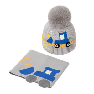 Thickened Knitted Childrens Hat Winter Ear Protection Hat Baby Warm Knitwear Pure Cotton Autumn Winter Boys Woolen Cap