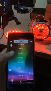 2Pcs Motorcycle Auto RGB headlight Projector Led Demon Eye Lamp For Car App Remote Control projector