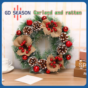 GD Christmas wreath Christmas decorations Christmas tree door frame decorations