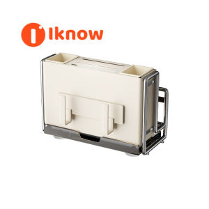 Multifunctional Kitchen Storage: Stainless Steel Knife Holder & Cutting Board Integrated Rack