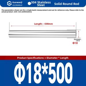 GUWANJI | 304 Solid Polished Stainless Steel Round Bar