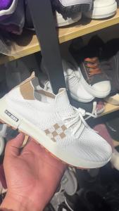 ali9 Womens Shoes 2024 New Versatile White Shoes Mesh Surface Shoes Casual Shoes Womens Flying Woven Breathable Sneaker Factory Wholesale Shoes