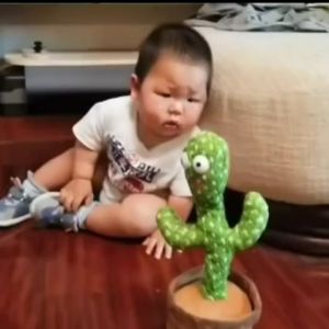 Mainan Kaktus Bergoyang Dancing Cactus Boneka Kaktus Goyang dan Bicara Kaktus Joget Ngomong