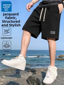Jeanswest | Leisure American Embroidery Shorts Five-Degree Pants