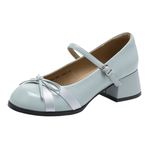Josiny | Fashion Bow Mary Jane Flats Coarse Heel