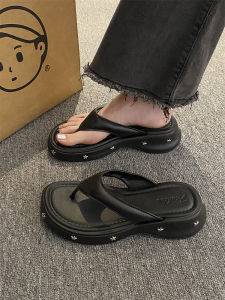 ก้นหนา Y2K สไตล์ ผู้หญิง รองเท้าแตะ ฤดูร้อน รองเท้าแตะกลางแจ้ง ทันสมัย Beach Coast ลำลอง รองเท้าแบบสวม