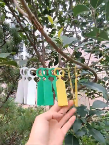 【Waterproof】100PCS Plastic Plant Labels Reusable Garden Tags Hanging Markers for Potted Plants Trees