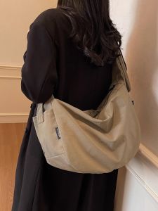 Casual Nylon Crossbody Bag Large Capacity Commuting 2025 New Style Single Shoulder Bag for Women Simple Student Class Bag