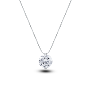 2ct 8mm Moissanite Pendant For Women Simulated Diamond Necklace S925 Sterling Silver Jewelry Girl Valentines Day Gift