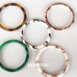 Gagang Bulat O Tas Dompet Resin Pemium Mewah Fashion Awet Tahan Lama Aksesoris Circle Handle Bag