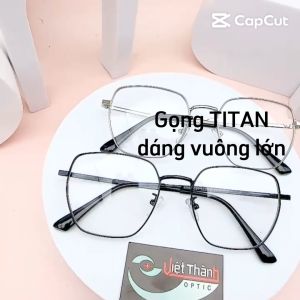 TT8 gọng kính TITAN kim loại có độ sẵn 0-6 độ lục giác titanium nhẹ cao cấp nhận LÀM CẬN VIỄN LOẠN Theo yêu cầu