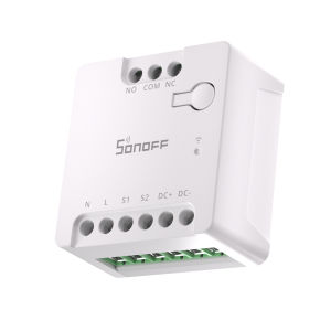 Sonoff | SONOFF MINI-D Wi-Fi Smart Switch First MINI Dry Contact Relay Device with Matter Supports AC/DC Power Supply Contactor Control
