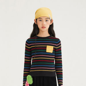 LOVESASAKIDS | Antibacterial Rainbow Stripe Knitted Sweater