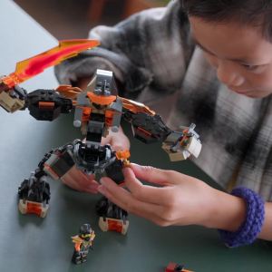 LEGO NINJAGO 71854 Coles Mission Mech & Dragon Zane (364 Pieces)