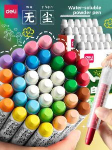 MONLEYTA | Water Soluble Dust Free Chalk Set Eco Friendly 12 Colors Blackboard Paint For Nursery And Primary School Wet Wipe Solid Chalk