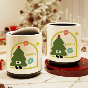 2025 New Double Layer Thickened Trash Can for Home Use American Luxury Living Room Bathroom Large Capacity Waste Paper Basket