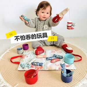 Đồ Chơi Giáo Dục Sớm Vui Nhộn Chăn Xếp Hình Con Cá Câu Cá Chất Liệu Vải Giúp Trẻ Phát Triển Kỹ Năng Nhận Biết Số Từ 3-6 Tuổi